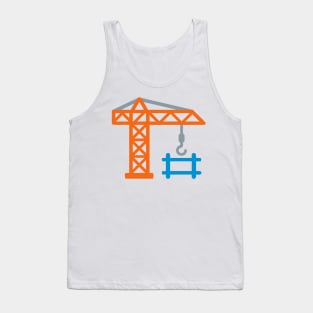 Skyscraper Crane Emoticon Tank Top